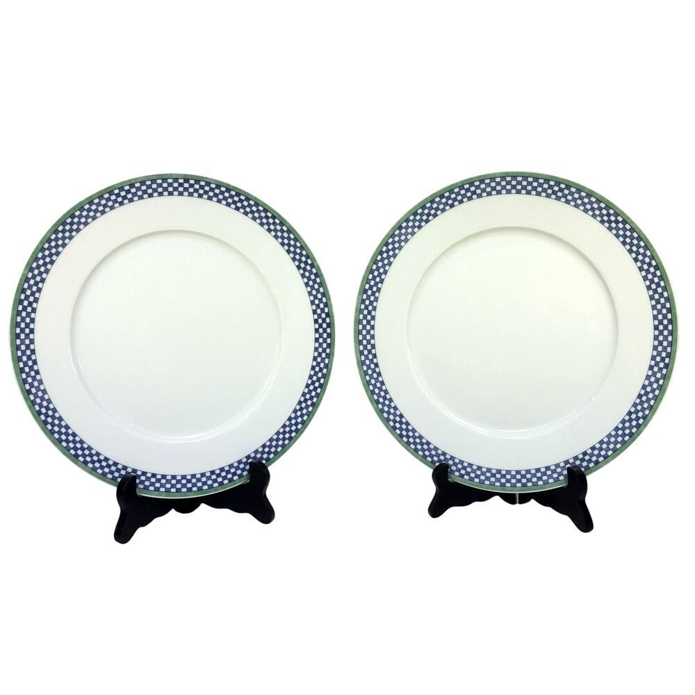 Villeroy & Boch Switch 3 1996-2020 Retired Castell 10.5" Dinner Plates-Set of 2
